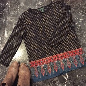 Ralph Lauren bohemian design shirt
